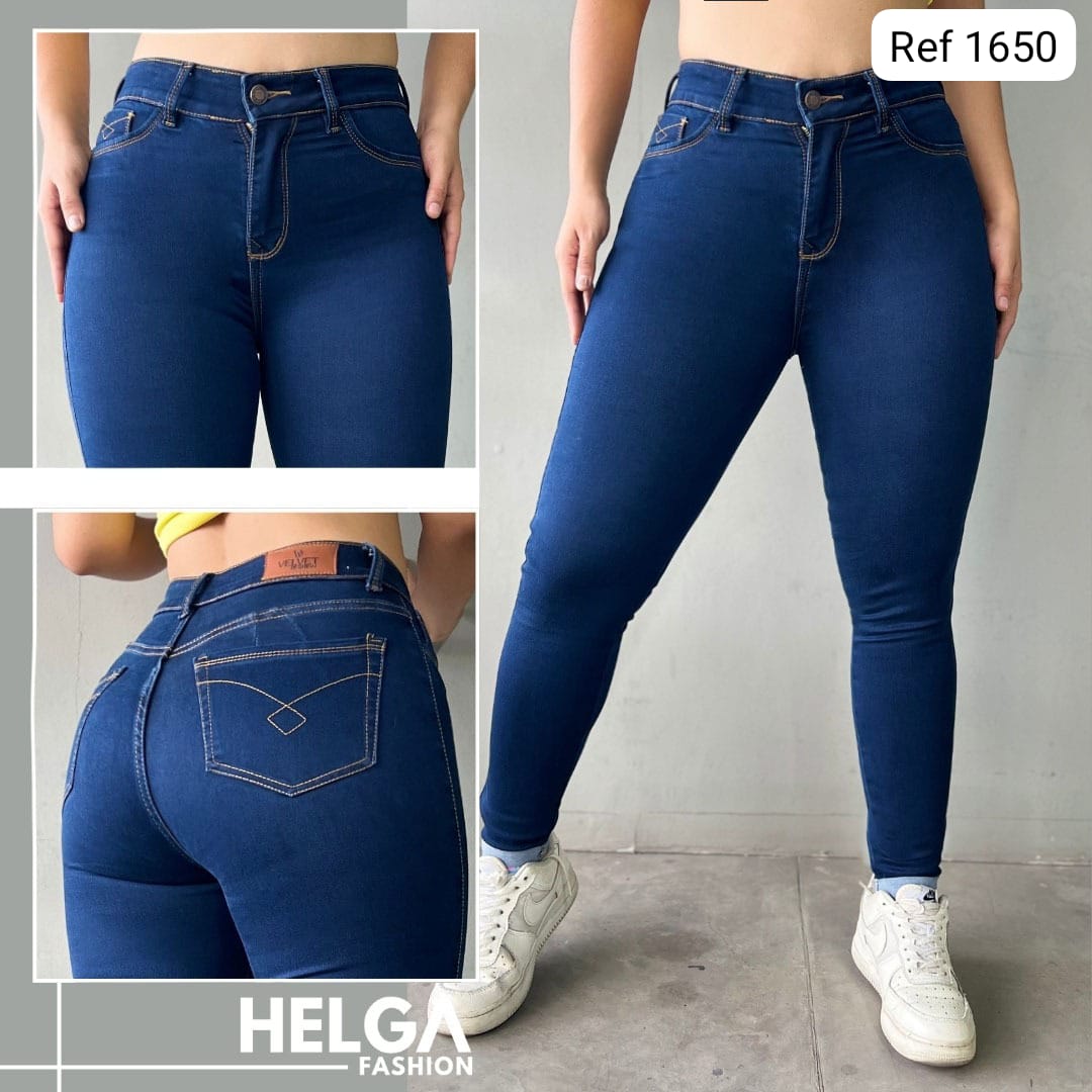 Jeans Skinny Strech, Tiro Alto Ref 1650