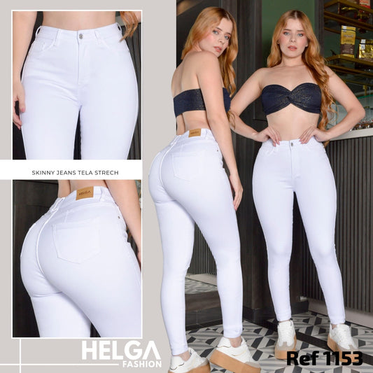 Jeans Skinny Strech, Tiro Alto Ref 1153