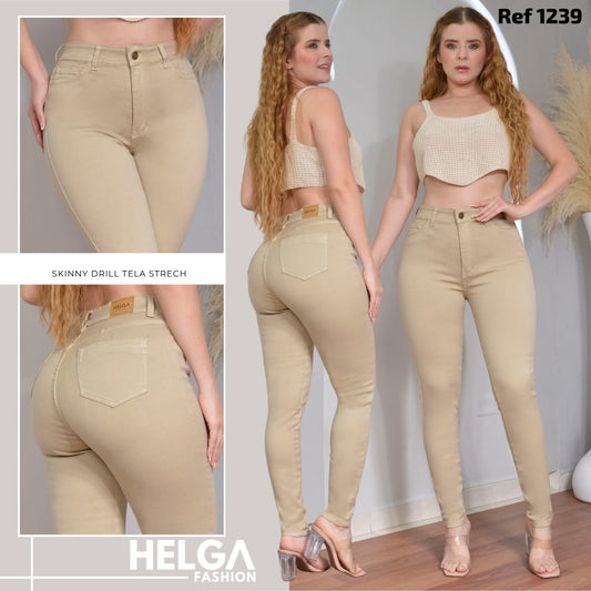 Jeans Skinny Strech, Tiro Alto Ref 1239