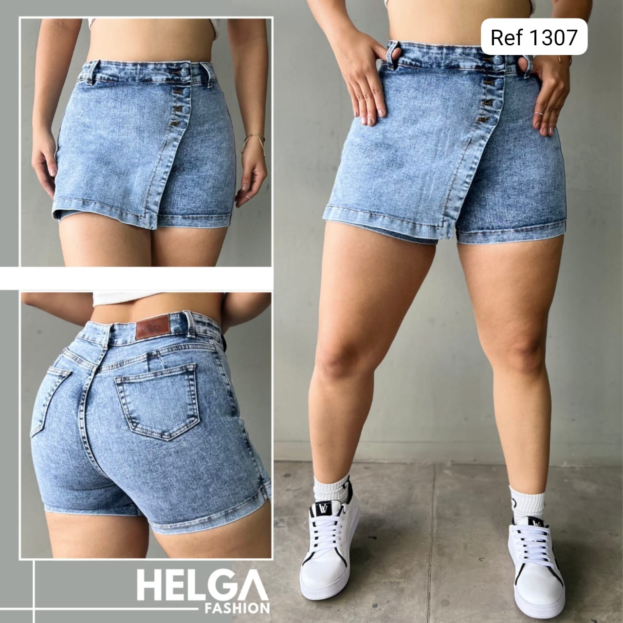 Falda short strech mujer 1307